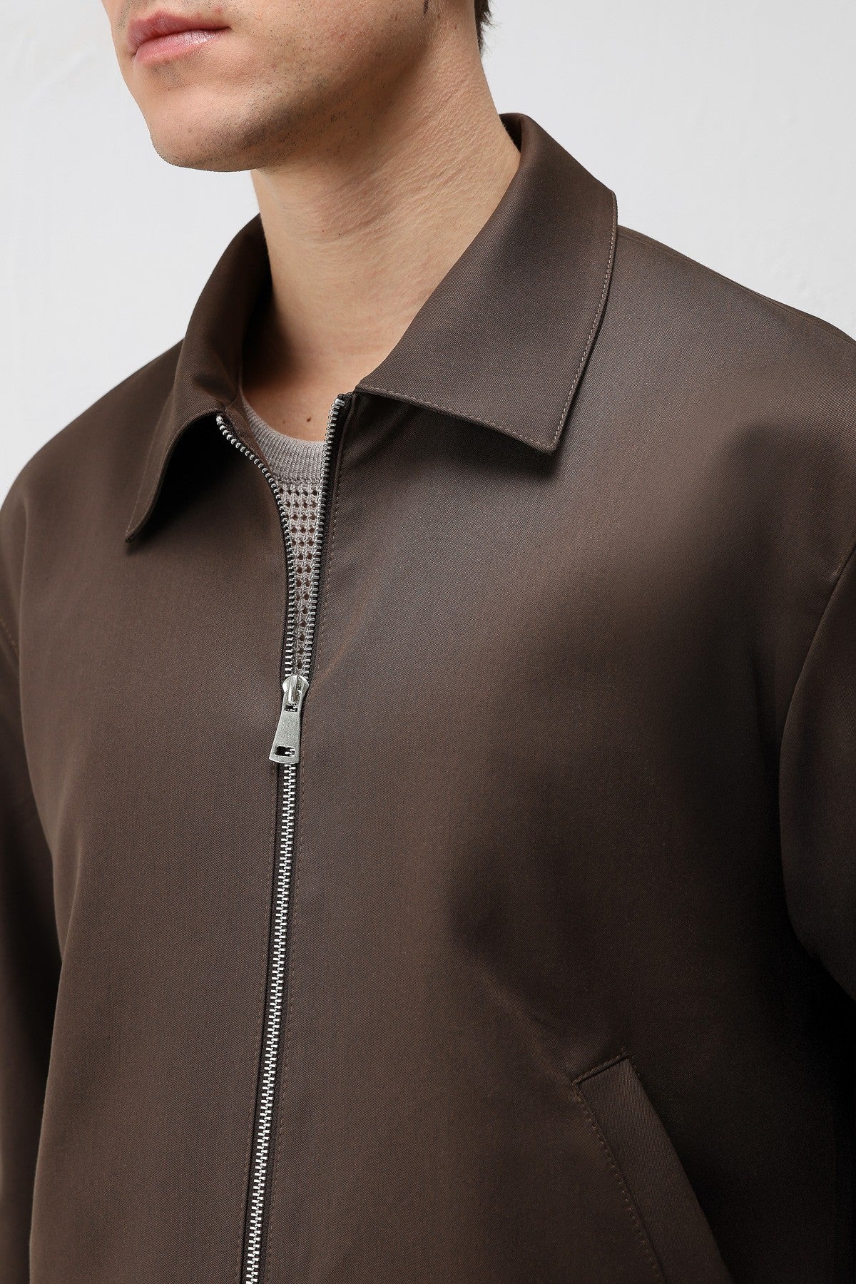Antioch Relaxed Fit Fermuarlı Erkek Mont