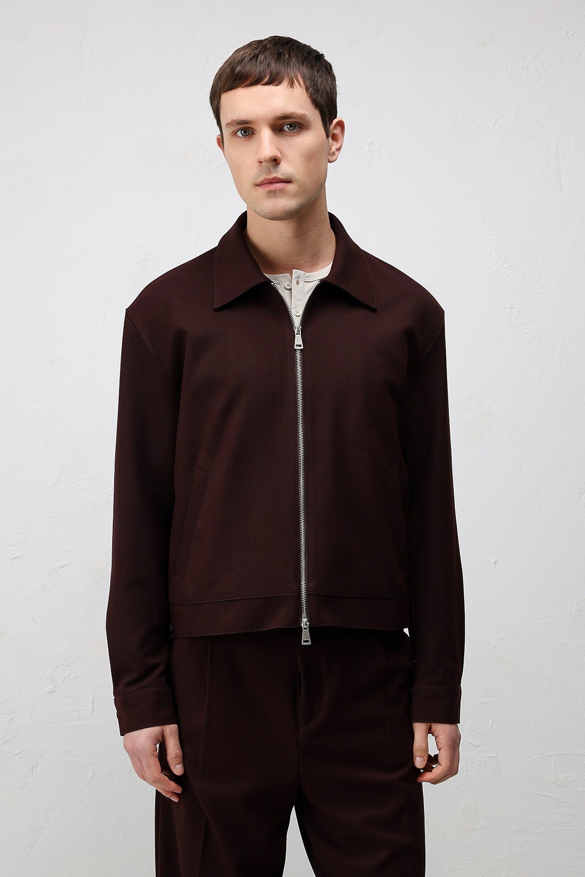Antioch Relaxed Fit Fermuarlı Erkek Mont