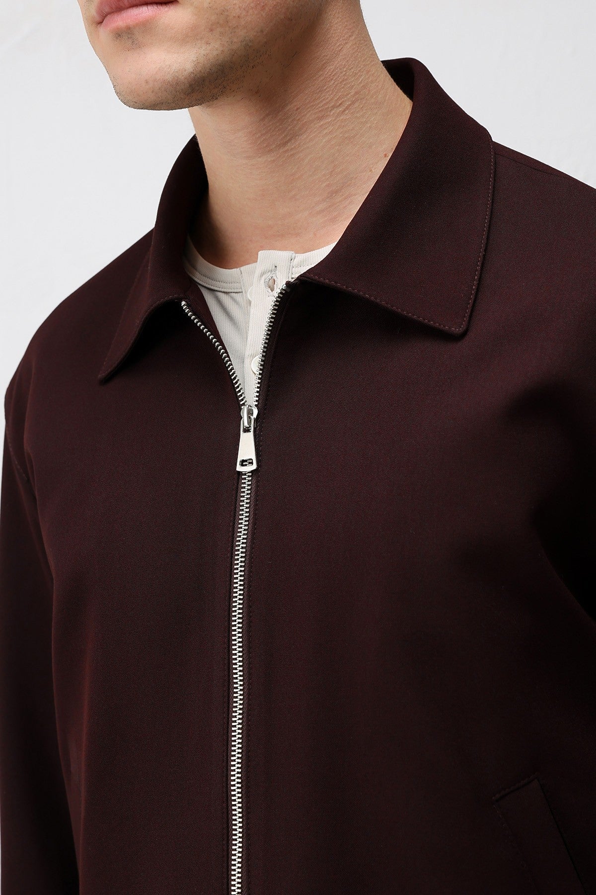Antioch Relaxed Fit Fermuarlı Erkek Mont