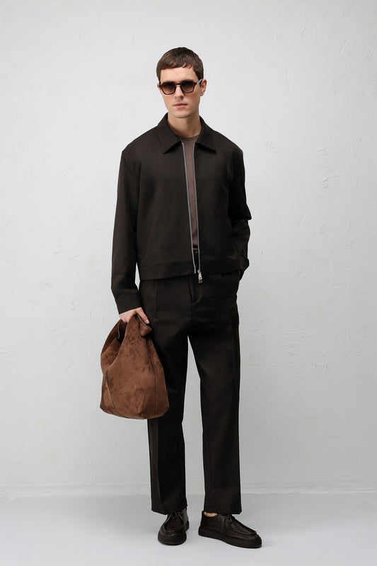 Antioch Relaxed Fit Fermuarlı Erkek Mont