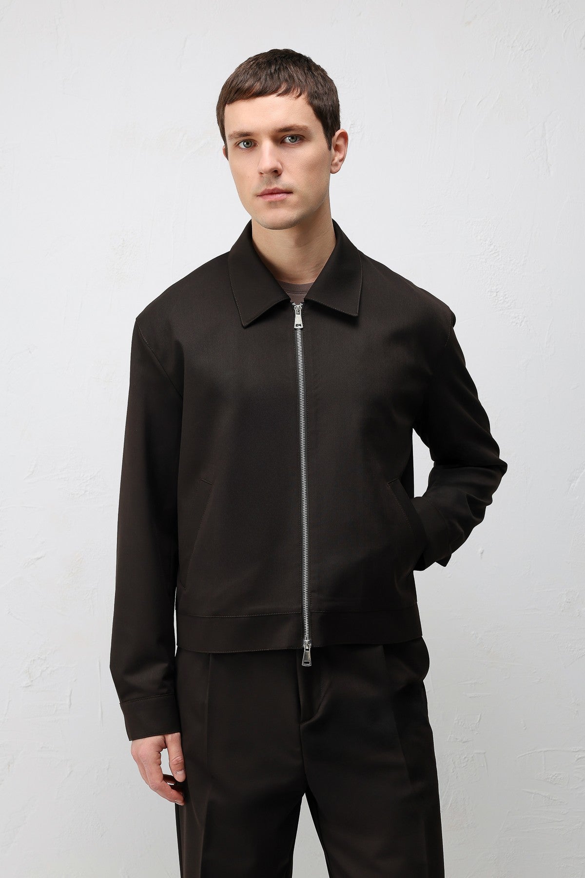 Antioch Relaxed Fit Fermuarlı Erkek Mont
