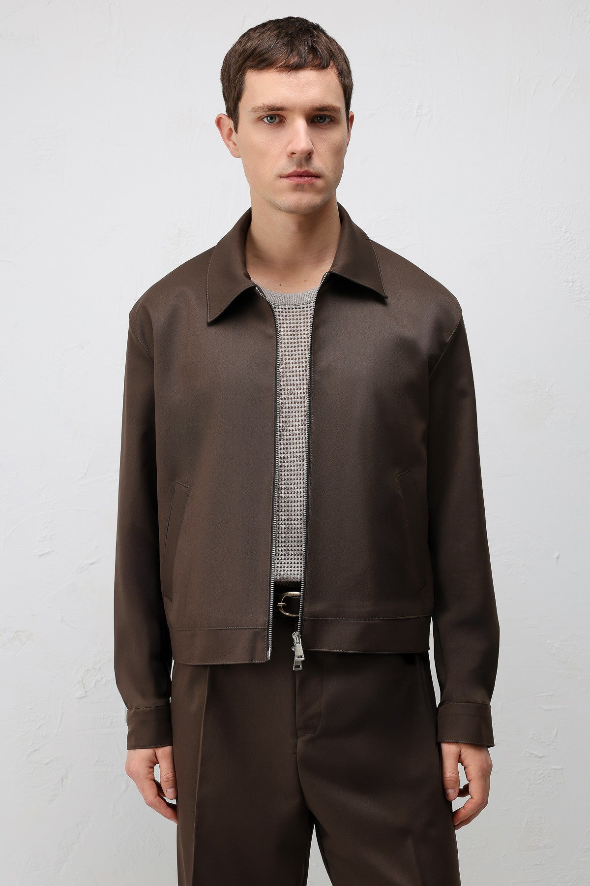 Antioch Relaxed Fit Fermuarlı Erkek Mont