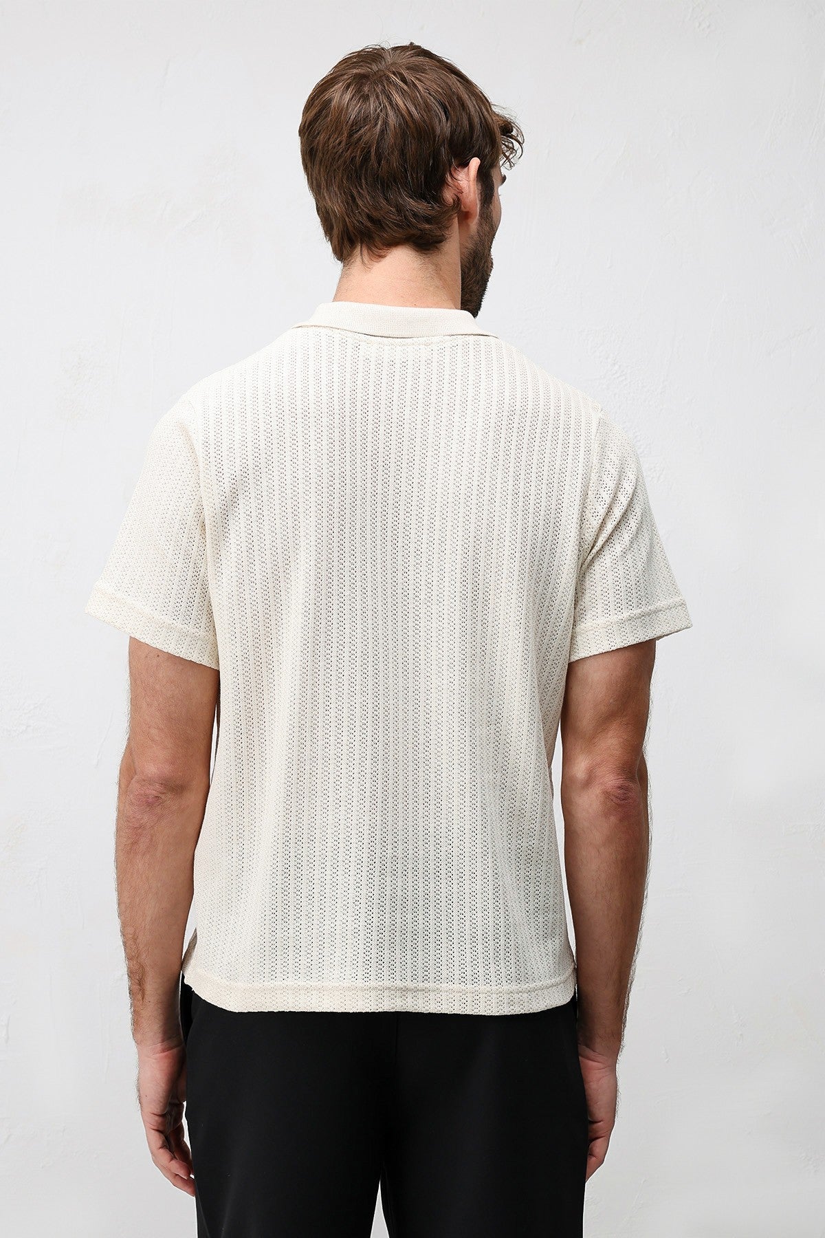 Antioch Dokulu Örme Polo Yaka Erkek T-Shirt