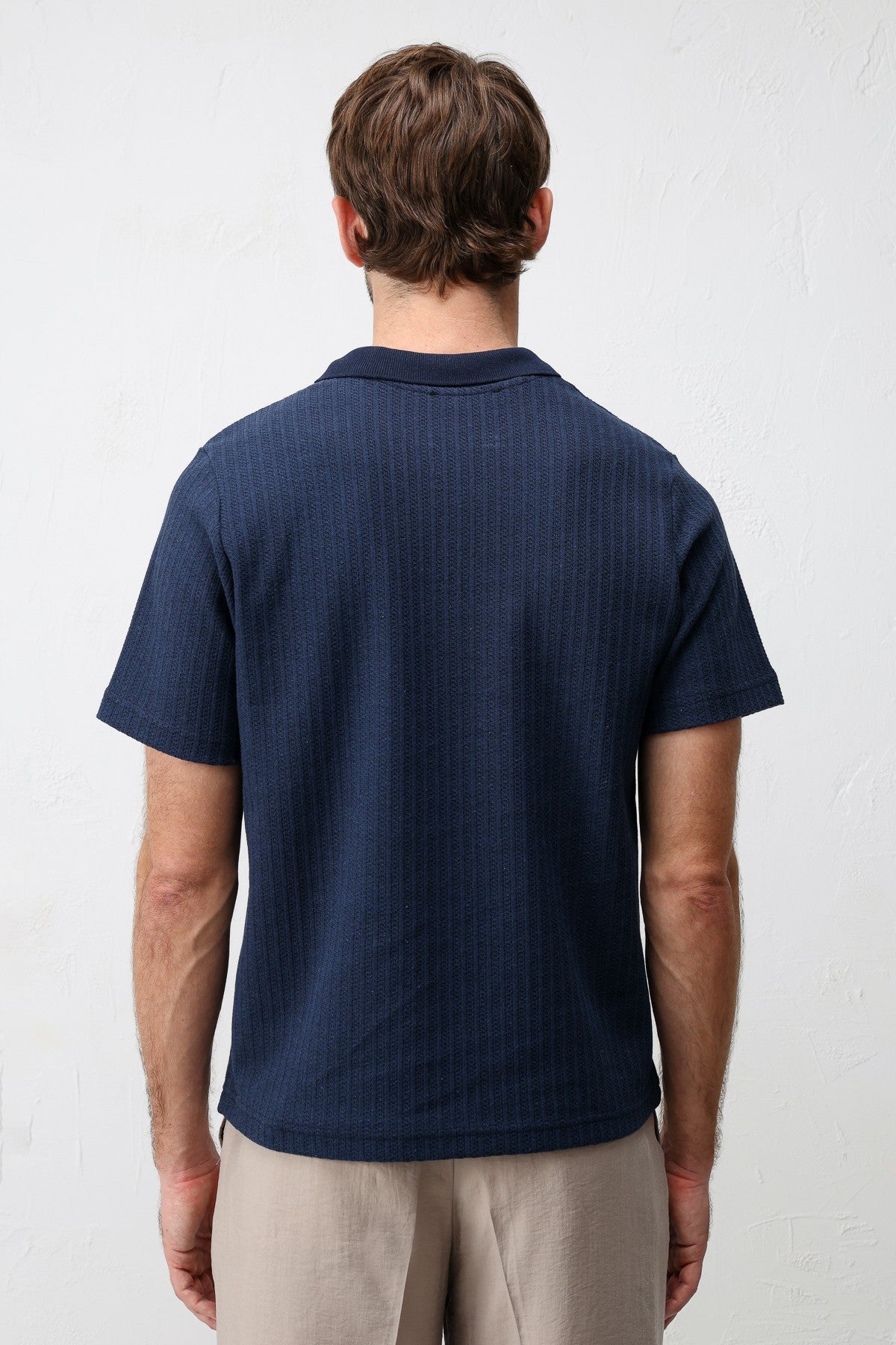 Antioch Dokulu Örme Polo Yaka Erkek T-Shirt