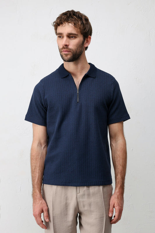 Antioch Dokulu Örme Polo Yaka Erkek T-Shirt