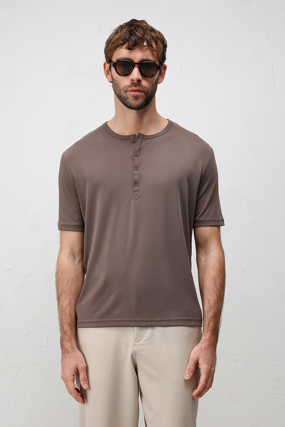 Antioch Düğmeli Yaka Erkek T-Shirt