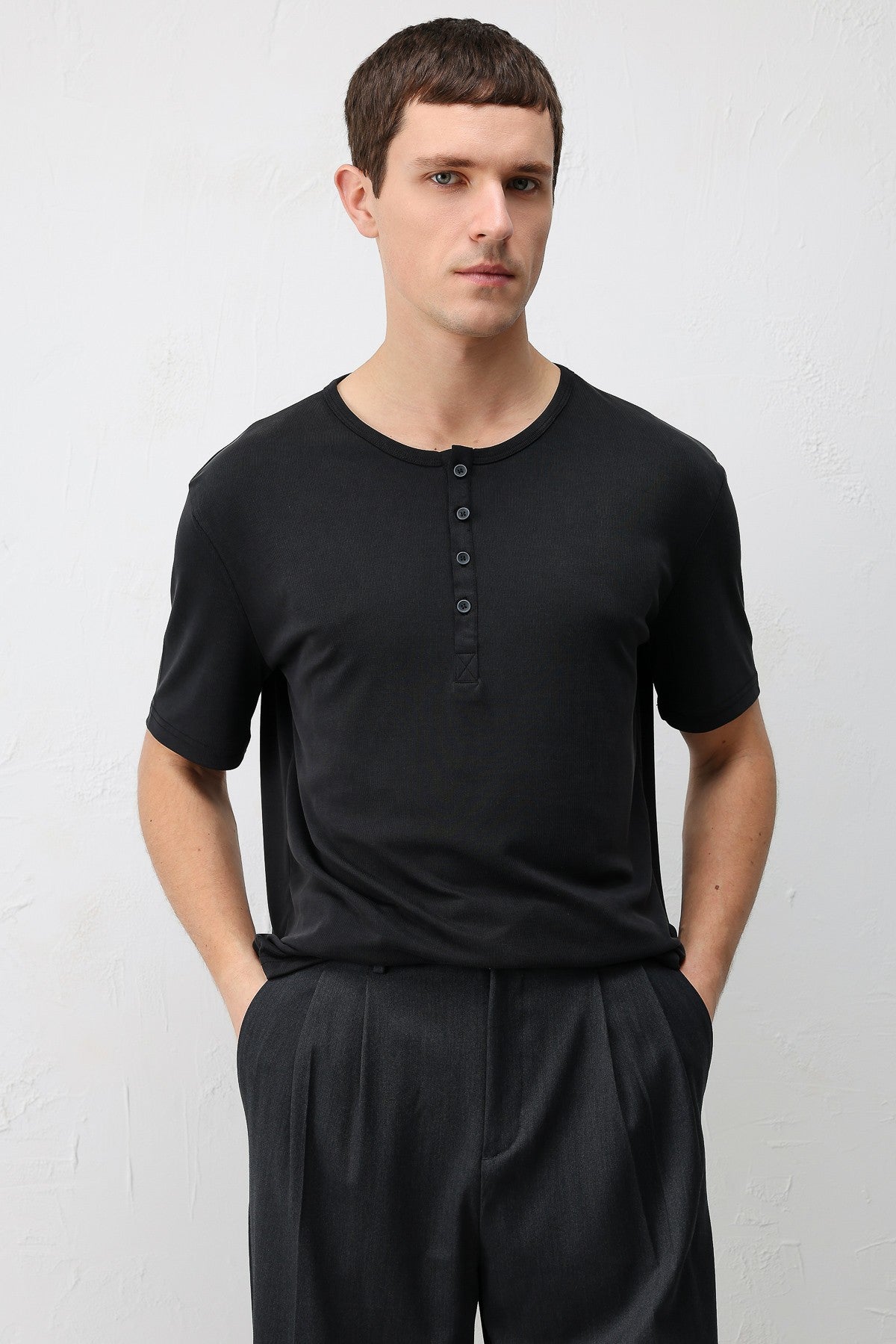 Antioch Düğmeli Yaka Erkek T-Shirt