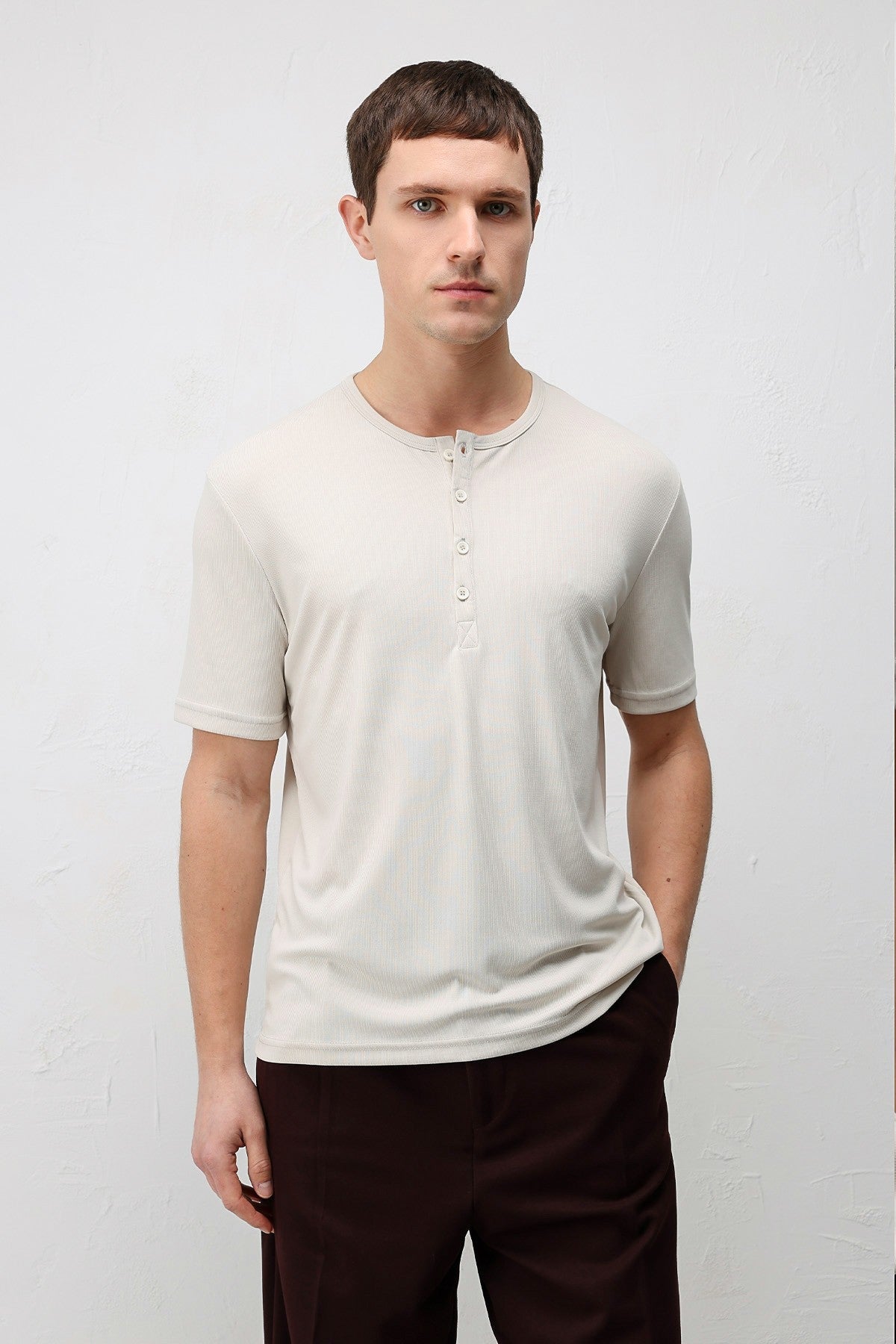 Antioch Düğmeli Yaka Erkek T-Shirt