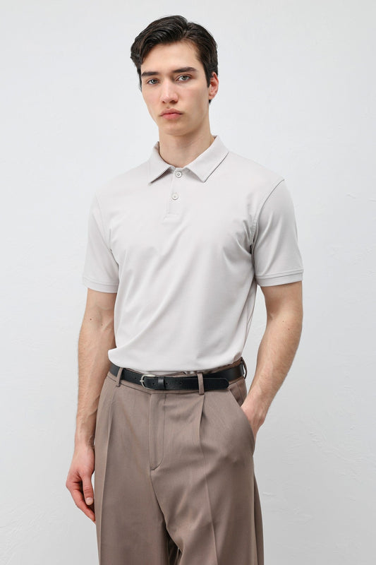 Lyocell Karışımlı Polo Yaka Erkek T-Shirt
