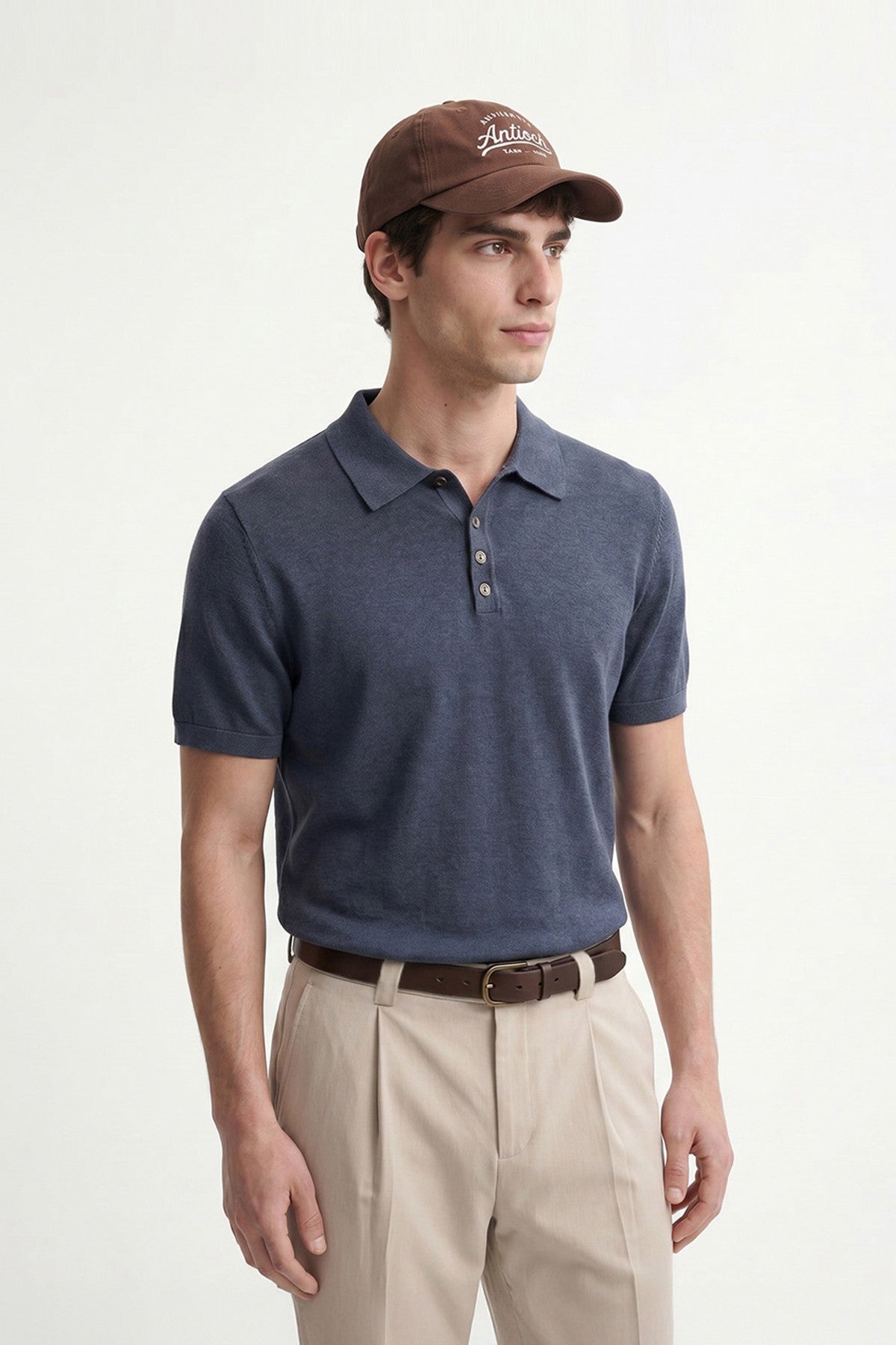 Antioch Düğmeli Polo Yaka Erkek T-Shirt