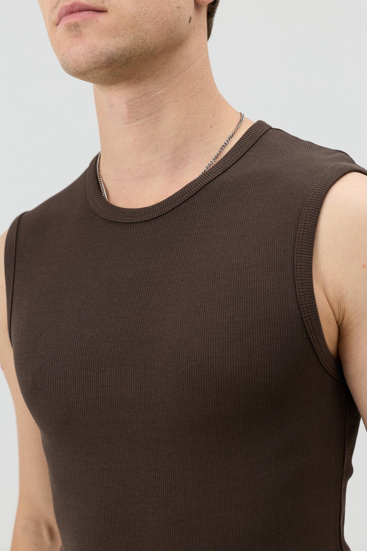Pamuklu Kolsuz Erkek T-Shirt