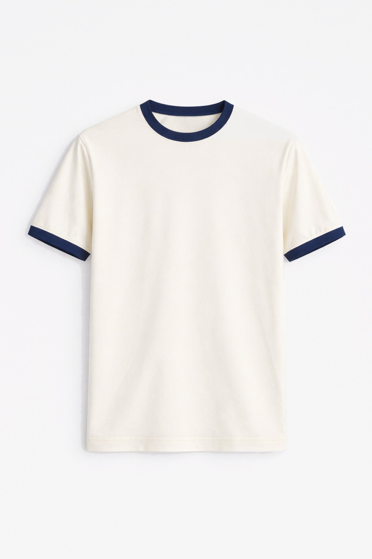 Kontrast Yaka Erkek T-Shirt