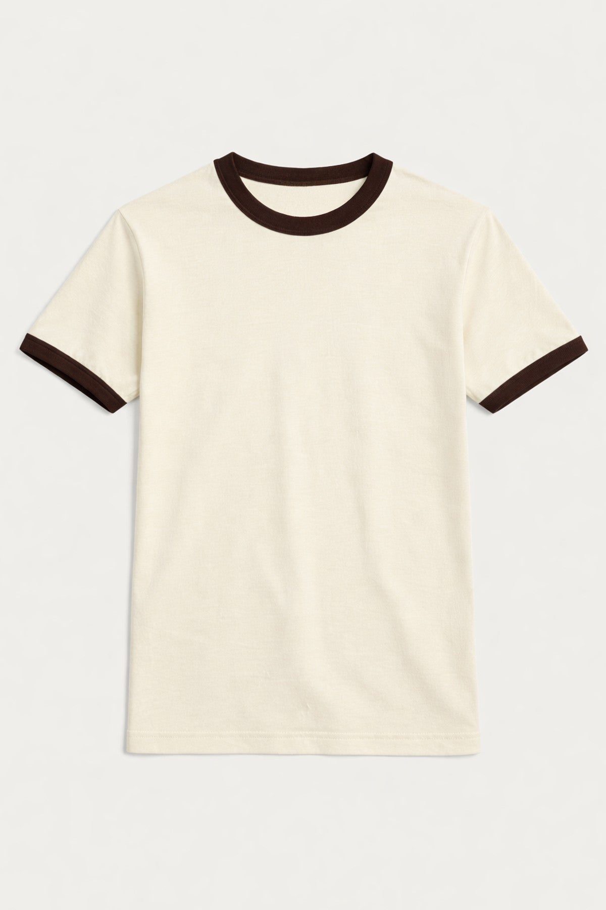 Kontrast Yaka Erkek T-Shirt