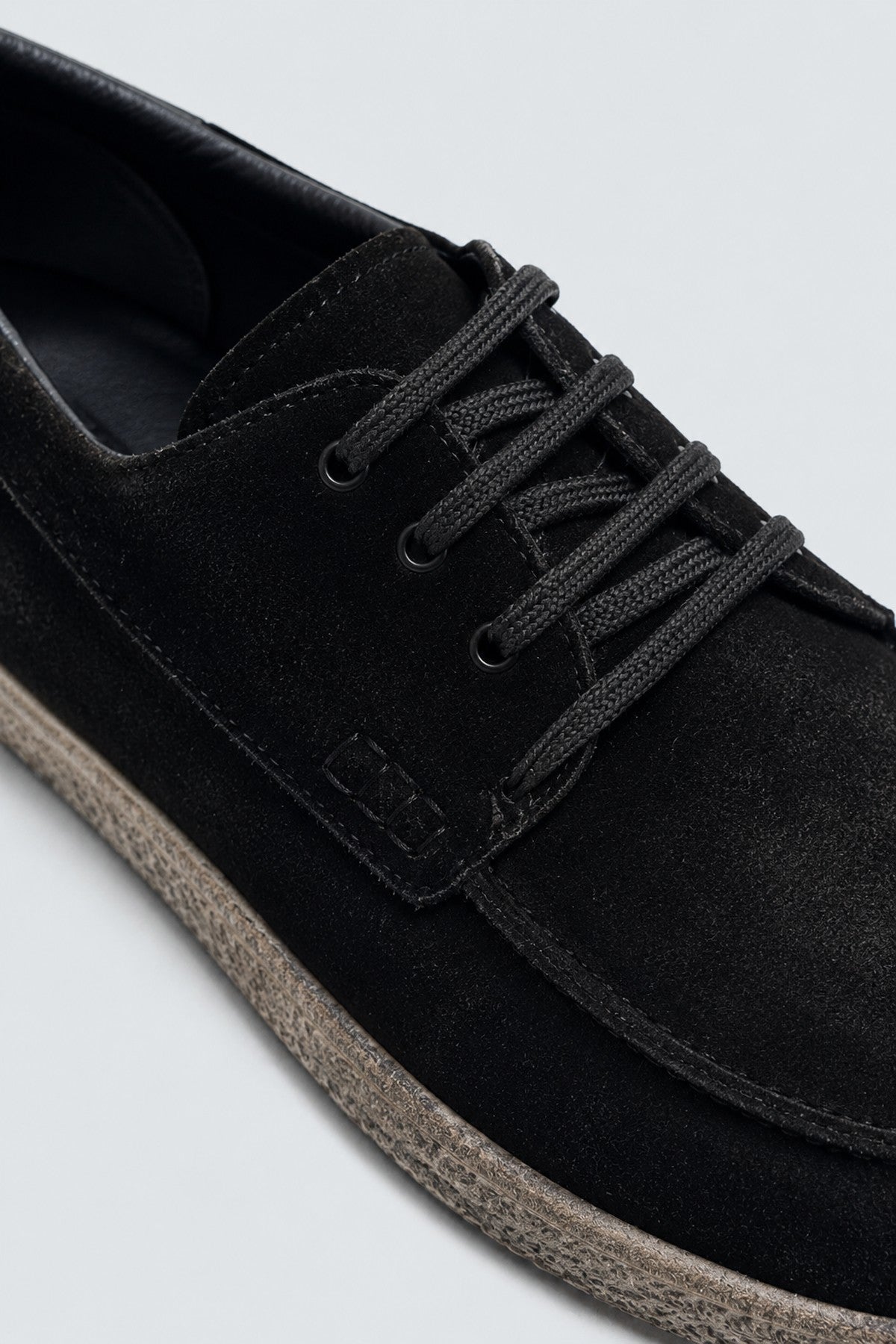 Kontrast Tabanlı %100 Süet Sneaker