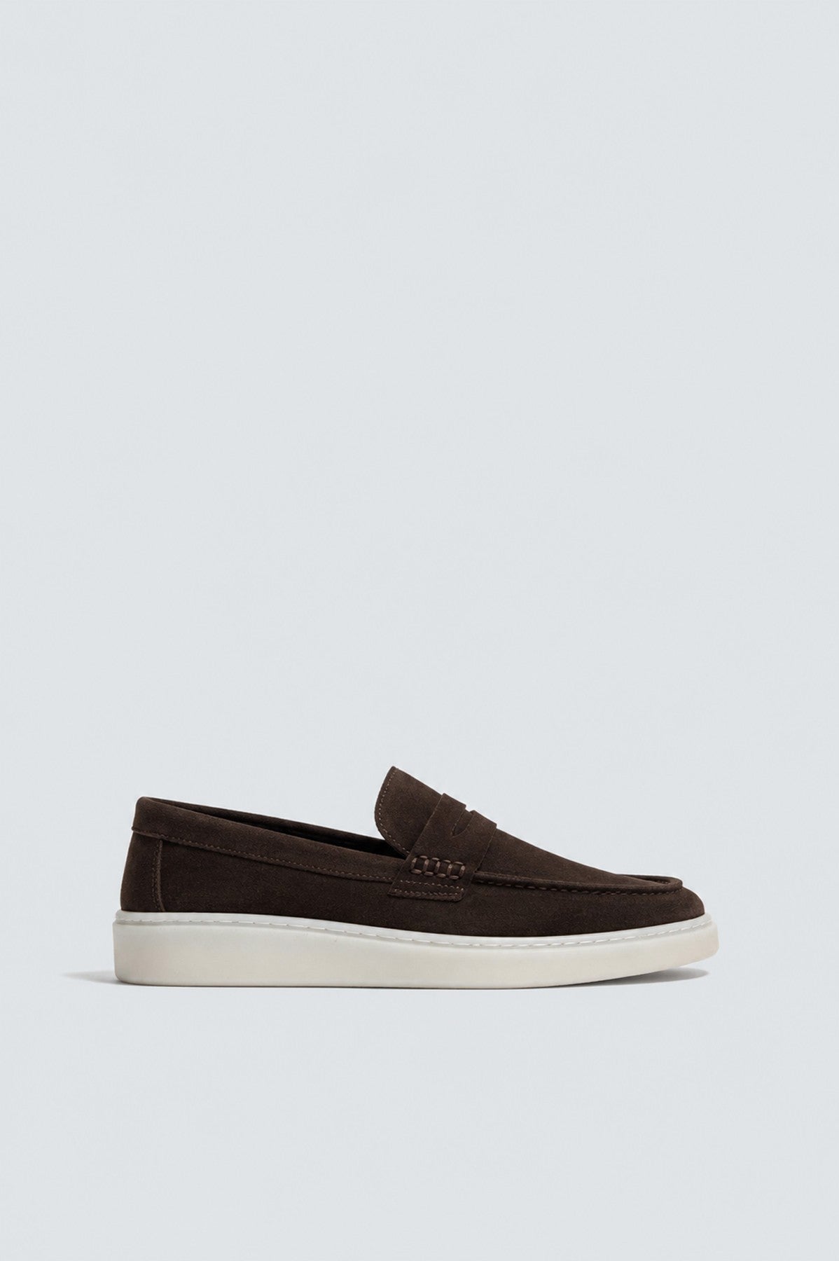 Kalın Tabanlı %100 Süet Loafer