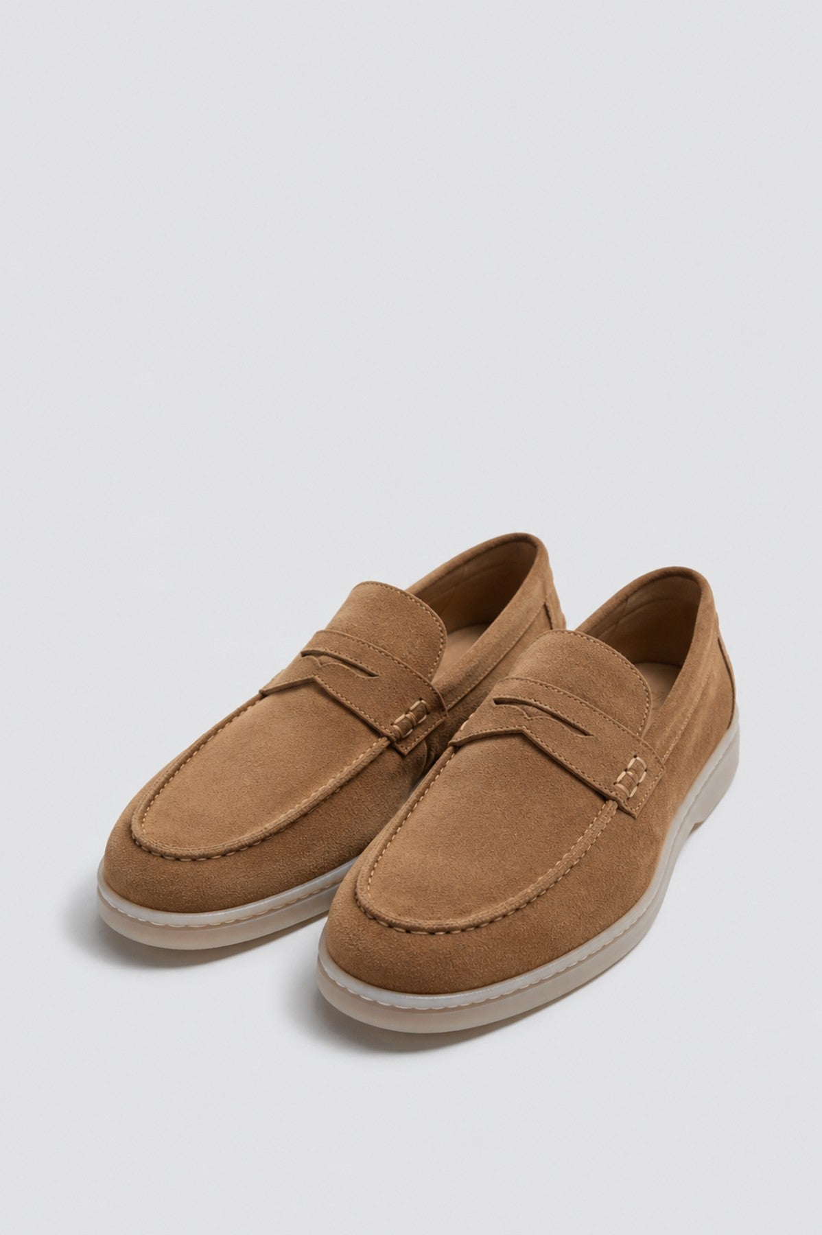 Kalın Tabanlı %100 Süet Loafer