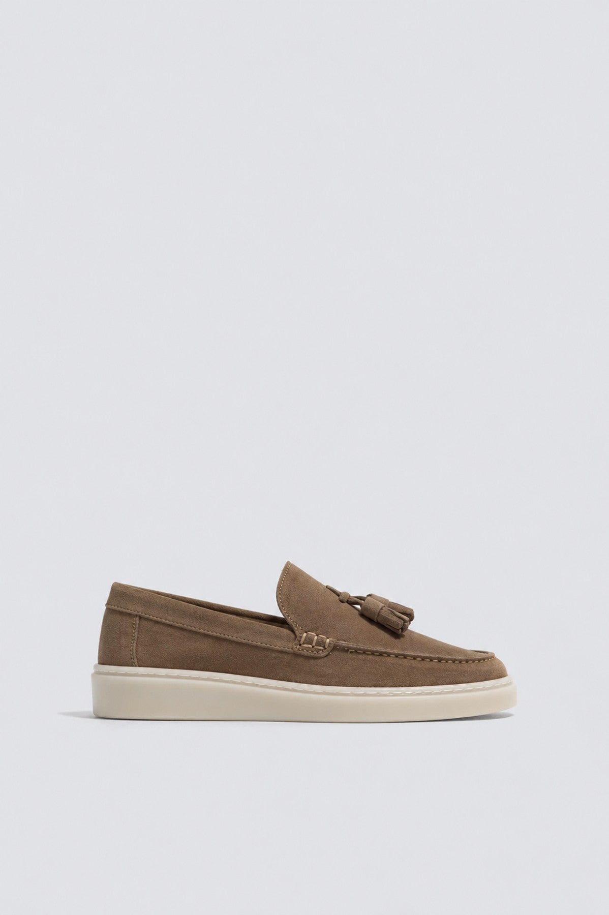 Püsküllü %100 Süet Loafer