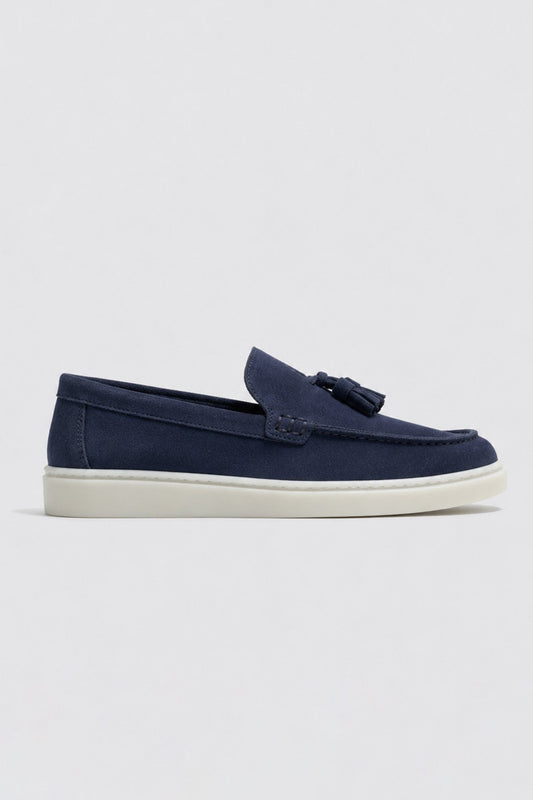 Püsküllü %100 Süet Loafer