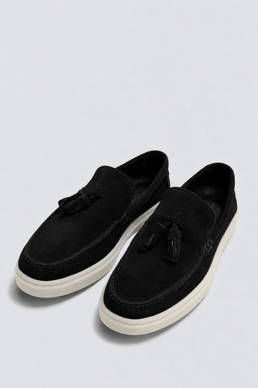 Püsküllü %100 Süet Loafer