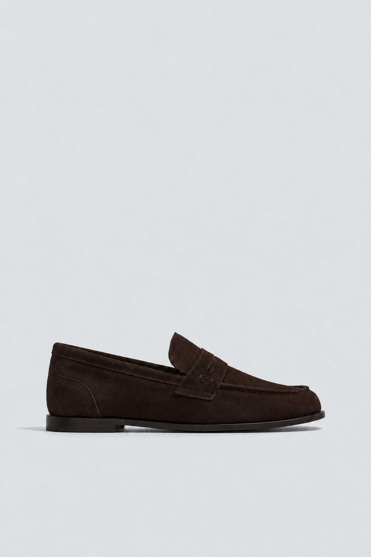 %100 Süet İnce Taban Loafer