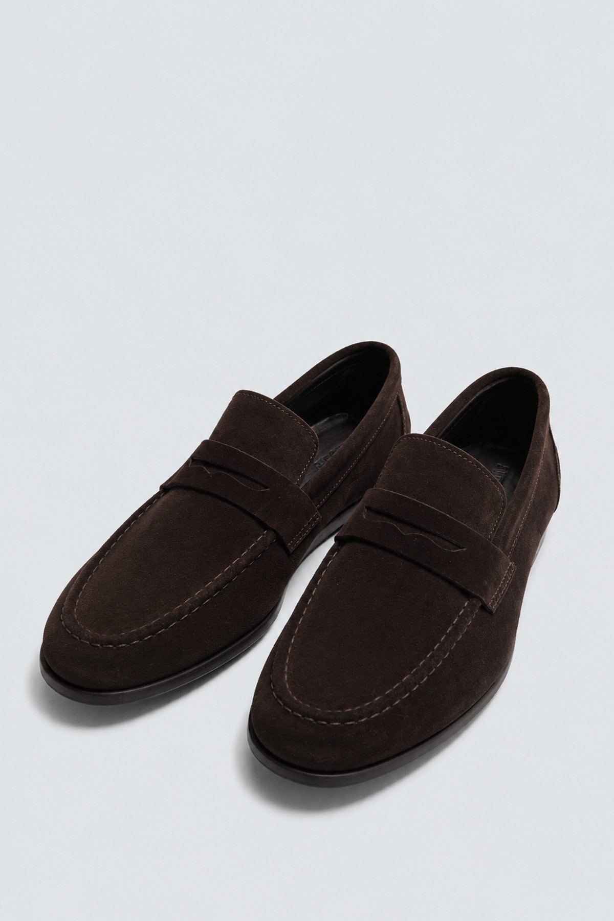 %100 Süet İnce Taban Loafer