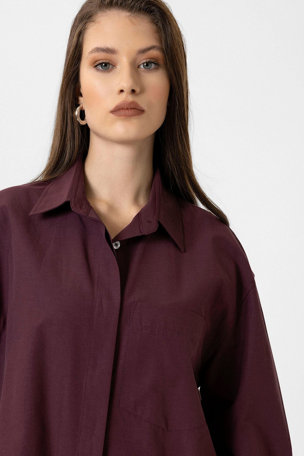 Antioch Kadın Basic Poplin Gömlek