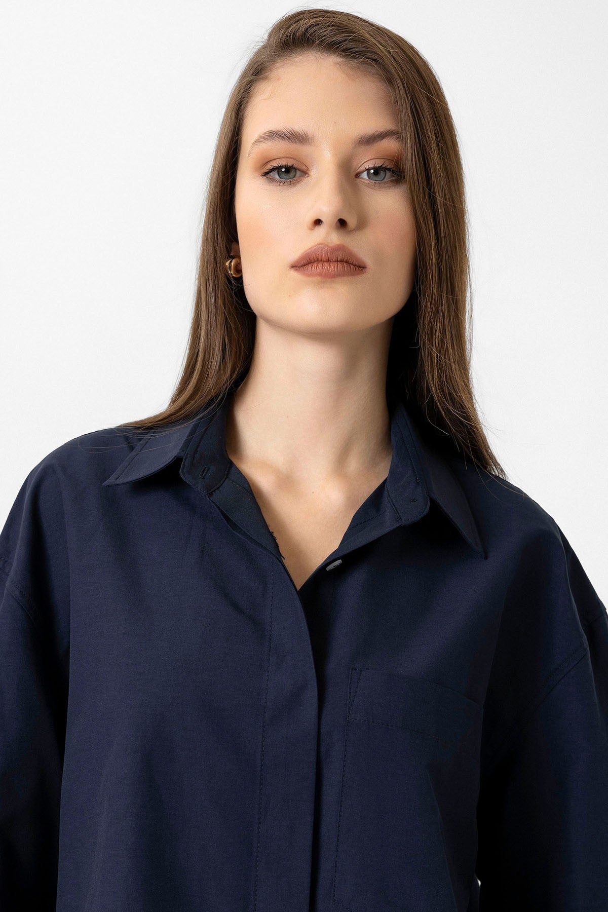 Antioch Kadın Basic Poplin Gömlek