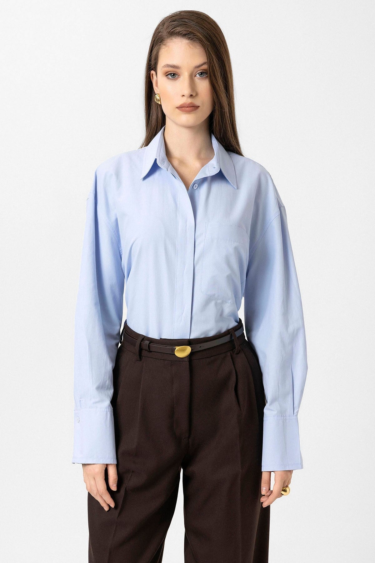 Antioch Kadın Basic Poplin Gömlek