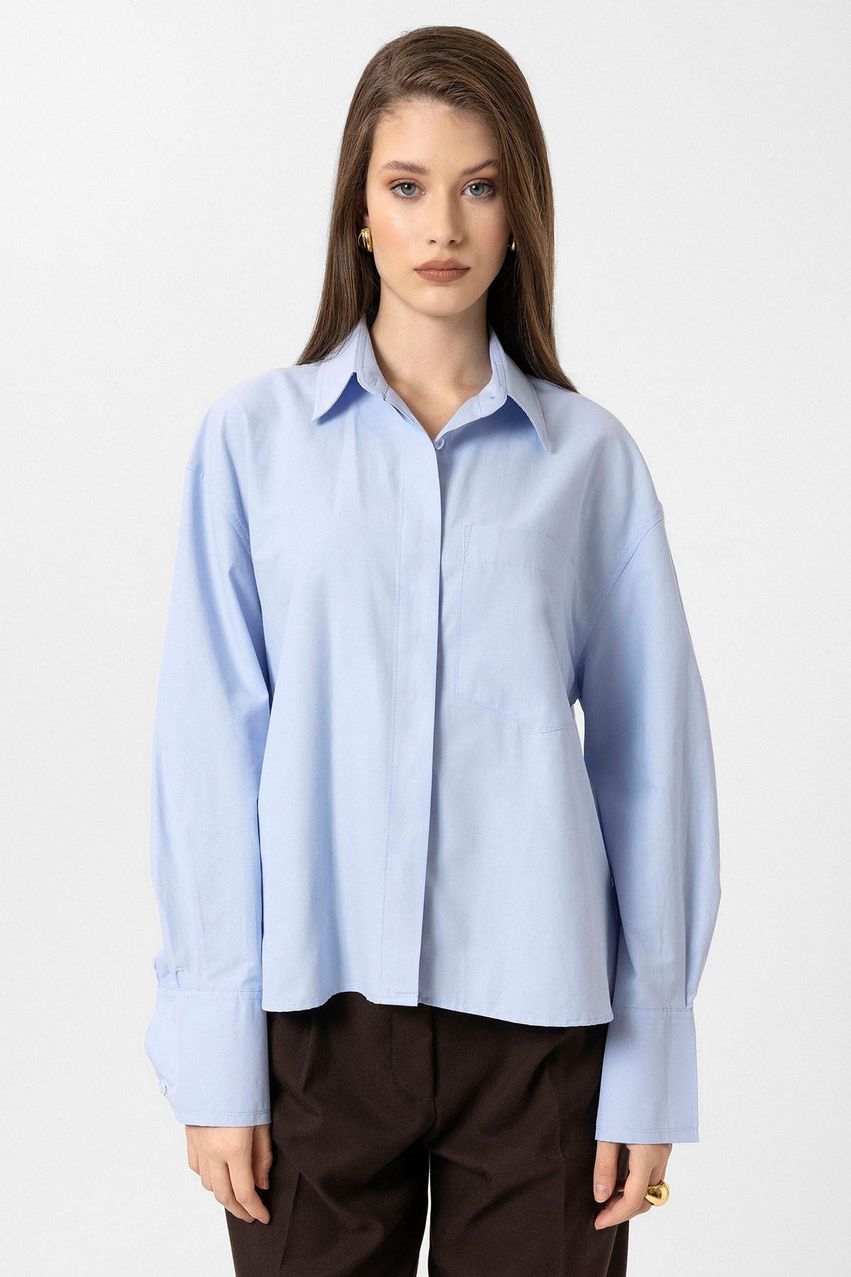 Antioch Kadın Basic Poplin Gömlek