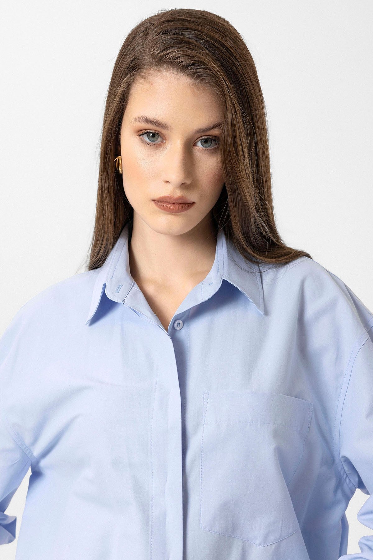 Antioch Kadın Basic Poplin Gömlek