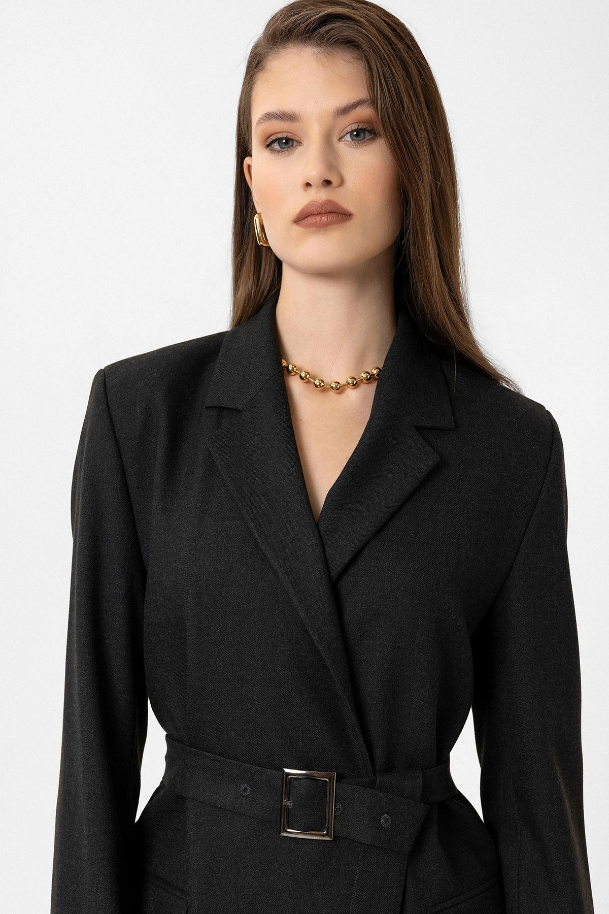 Antioch Kadın Kemerli Blazer Ceket