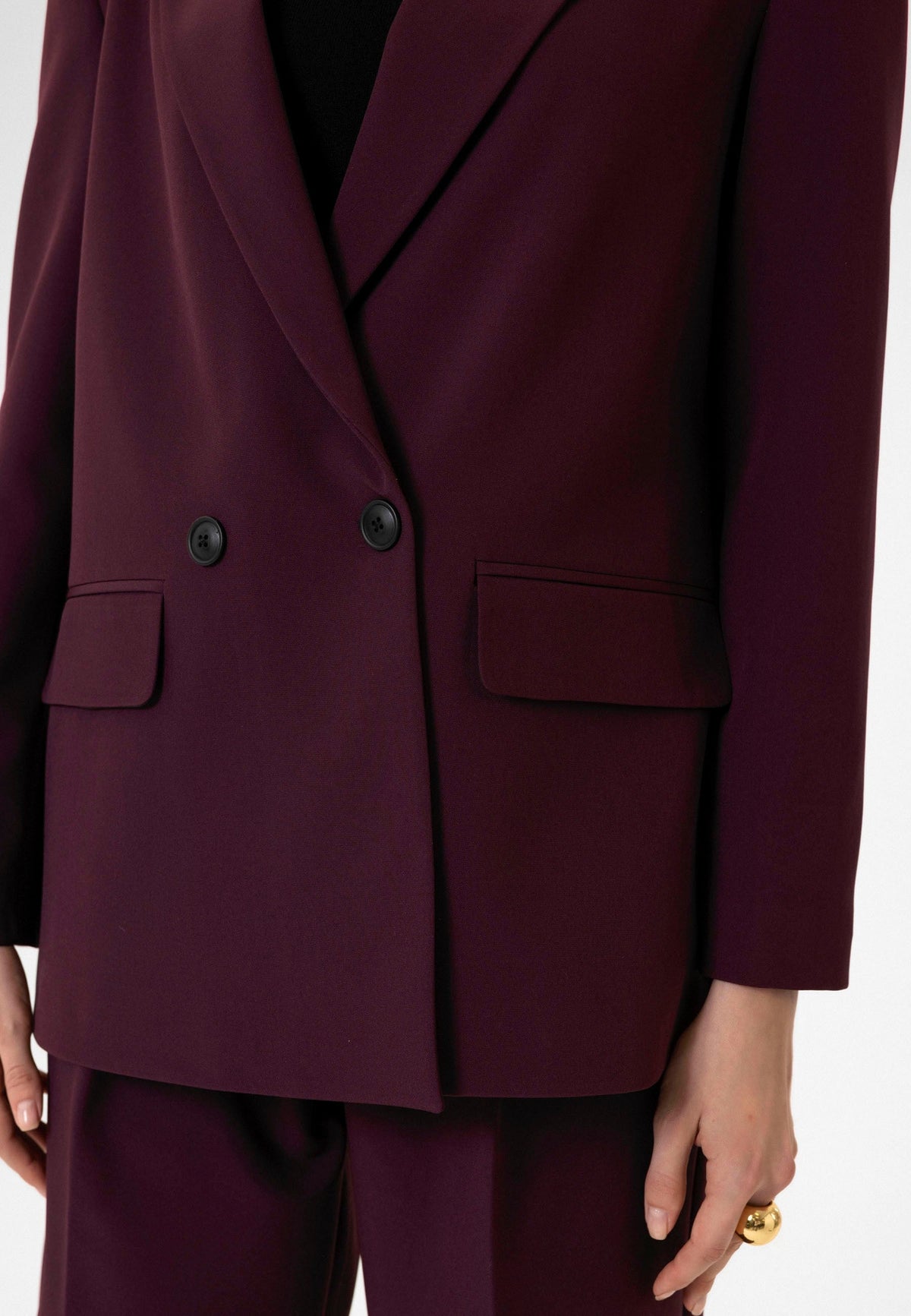 Antioch Kadın Kruvaze Kapama Oversize Blazer Ceket