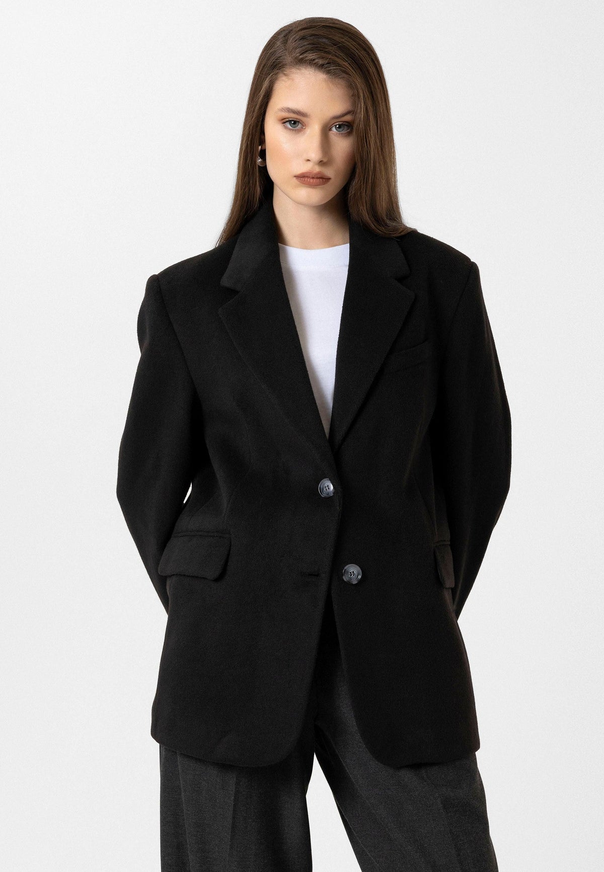 Antioch Kadın Yün Karışımlı Blazer Ceket