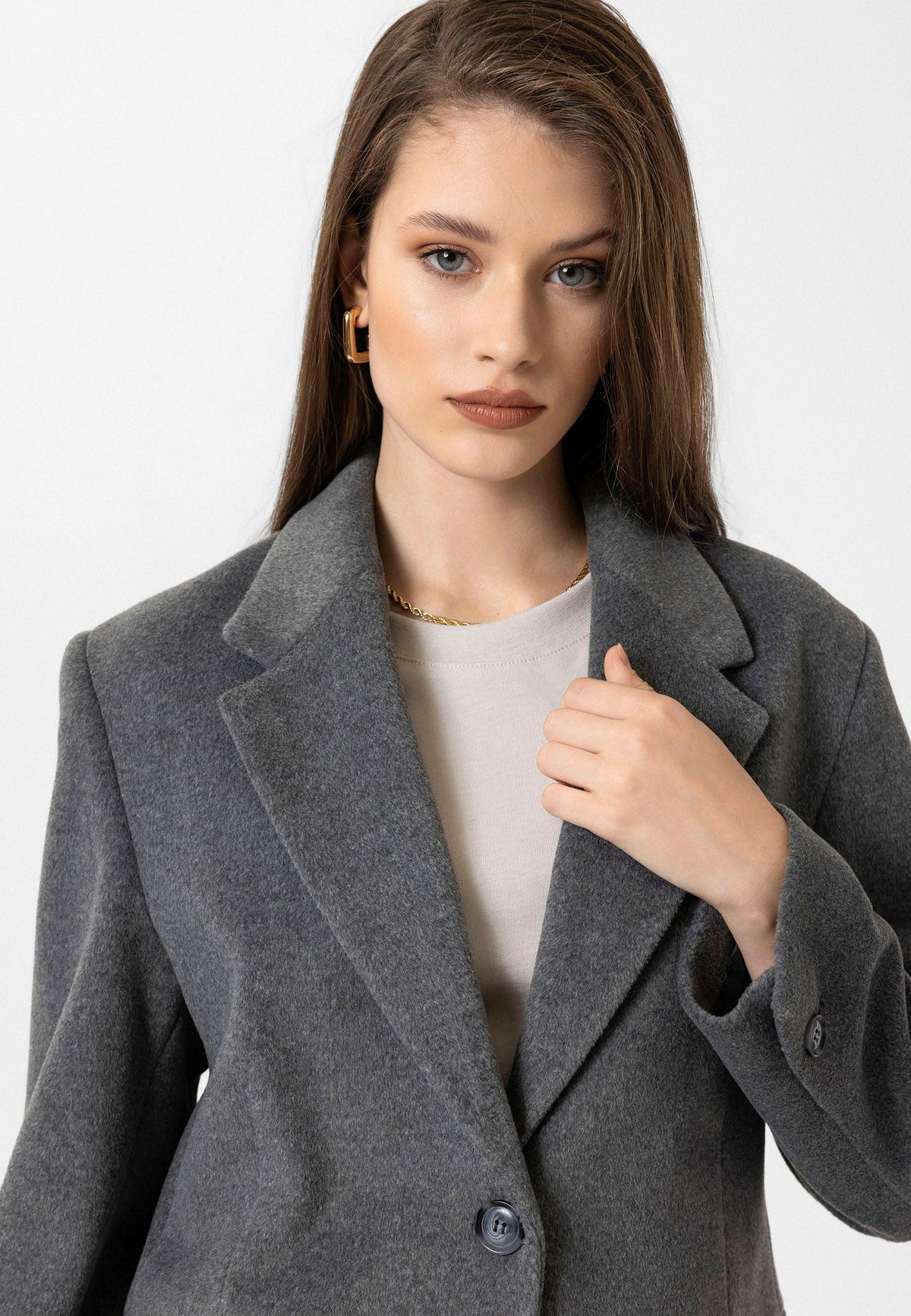 Antioch Kadın Yün Karışımlı Blazer Ceket