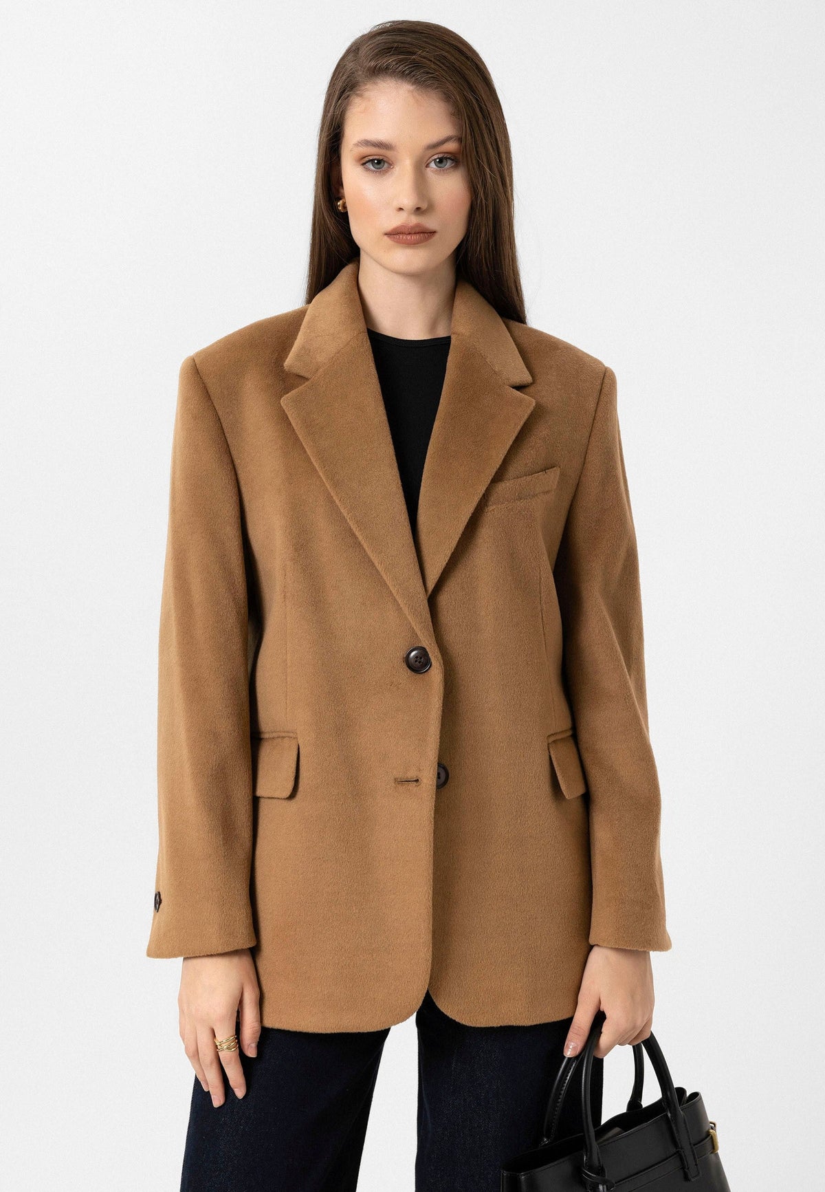 Antioch Kadın Yün Karışımlı Blazer Ceket