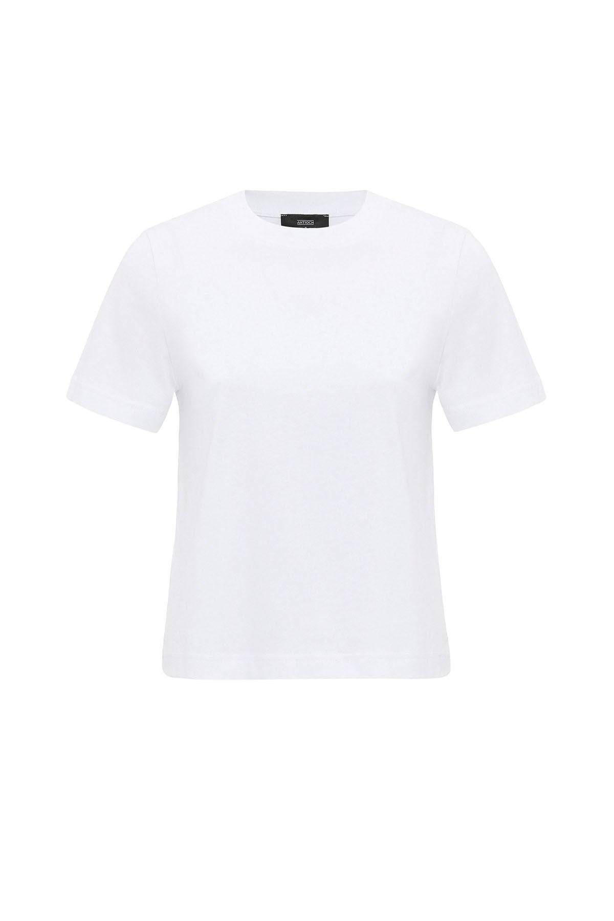 Antioch Kadın Bisiklet Yaka Basic T-Shirt