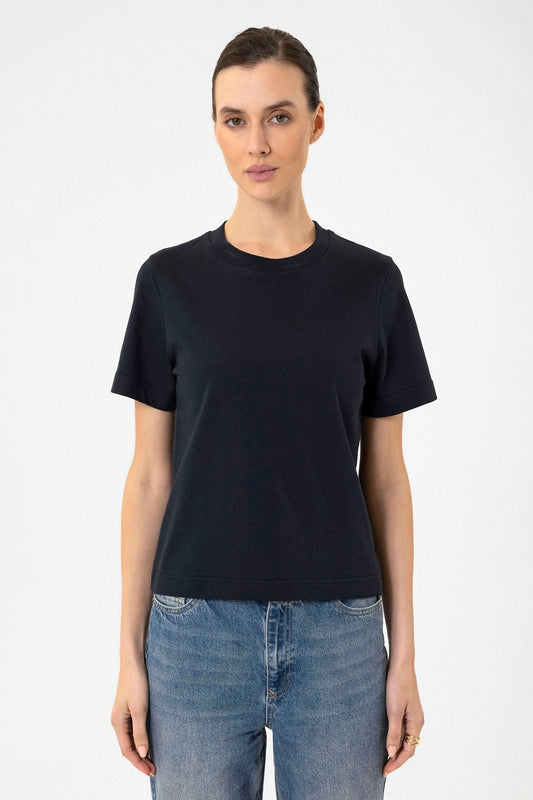 Antioch Kadın Bisiklet Yaka Basic T-Shirt