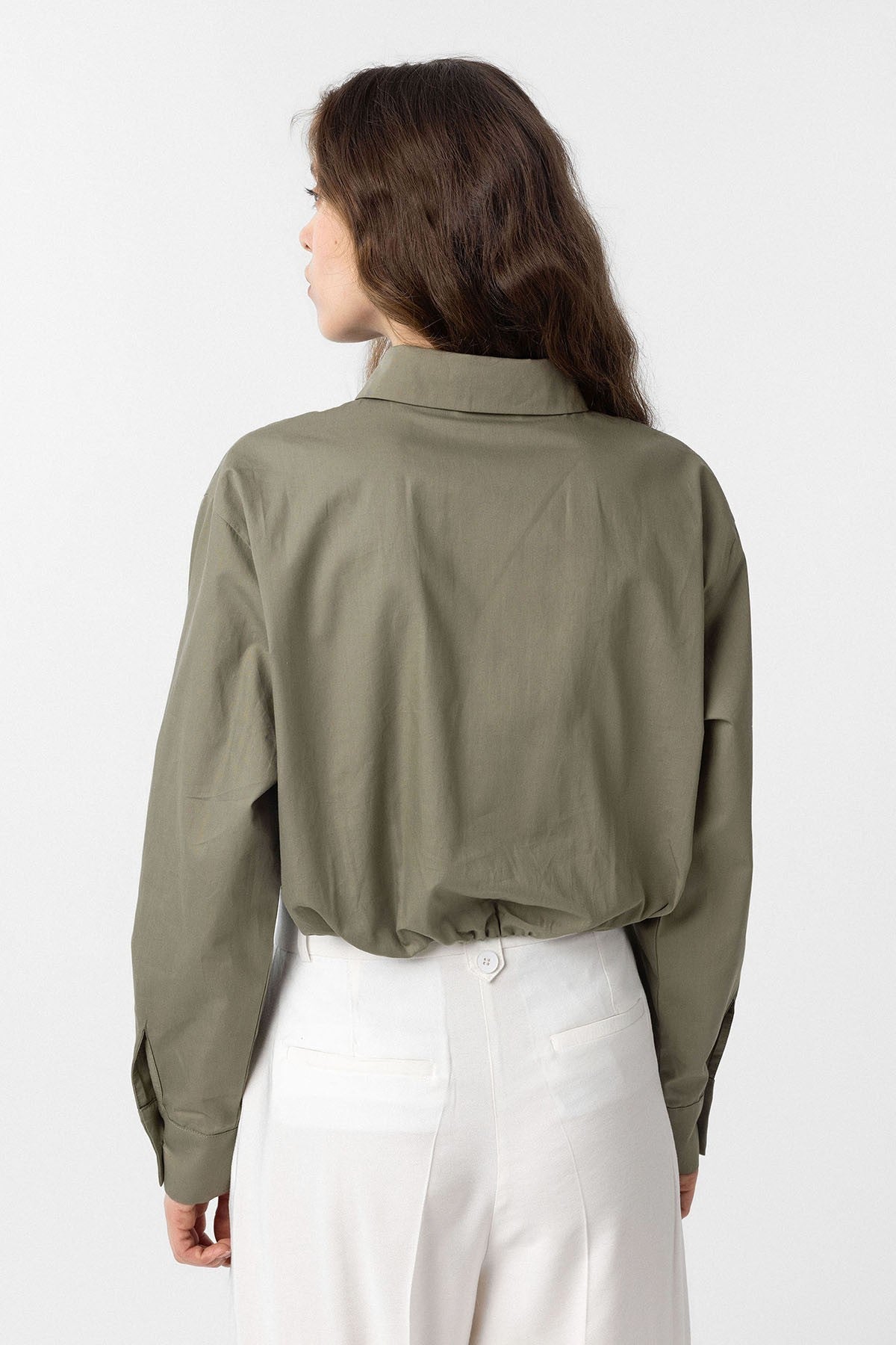 Antioch Crop Poplin Kadın Gömlek