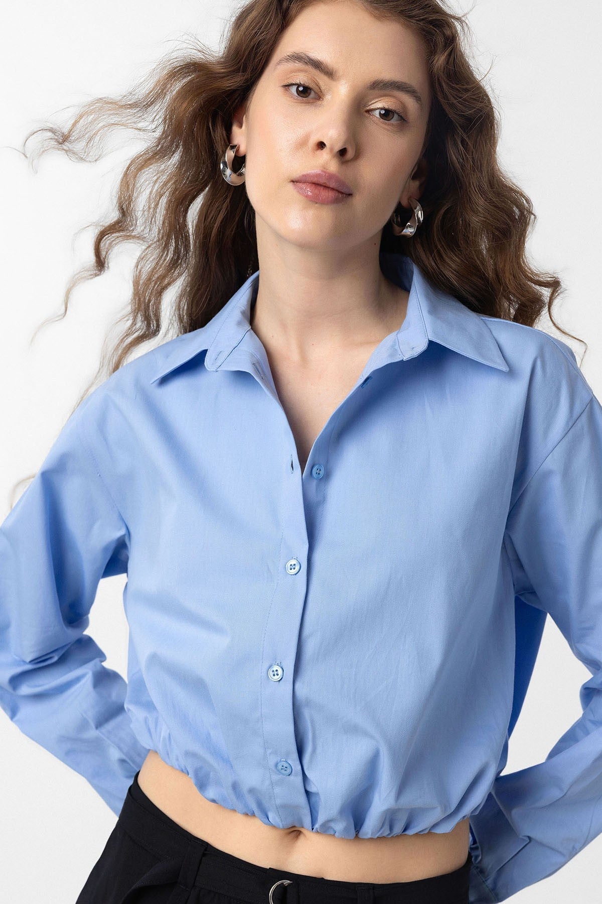 Antioch Crop Poplin Kadın Gömlek