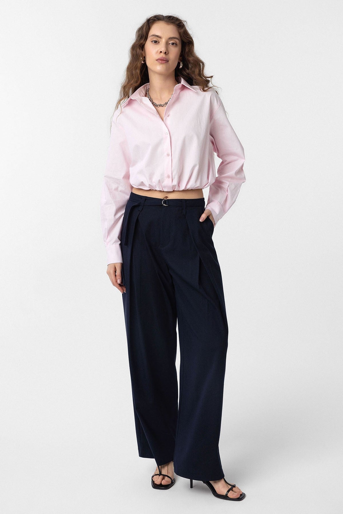 Antioch Crop Poplin Kadın Gömlek