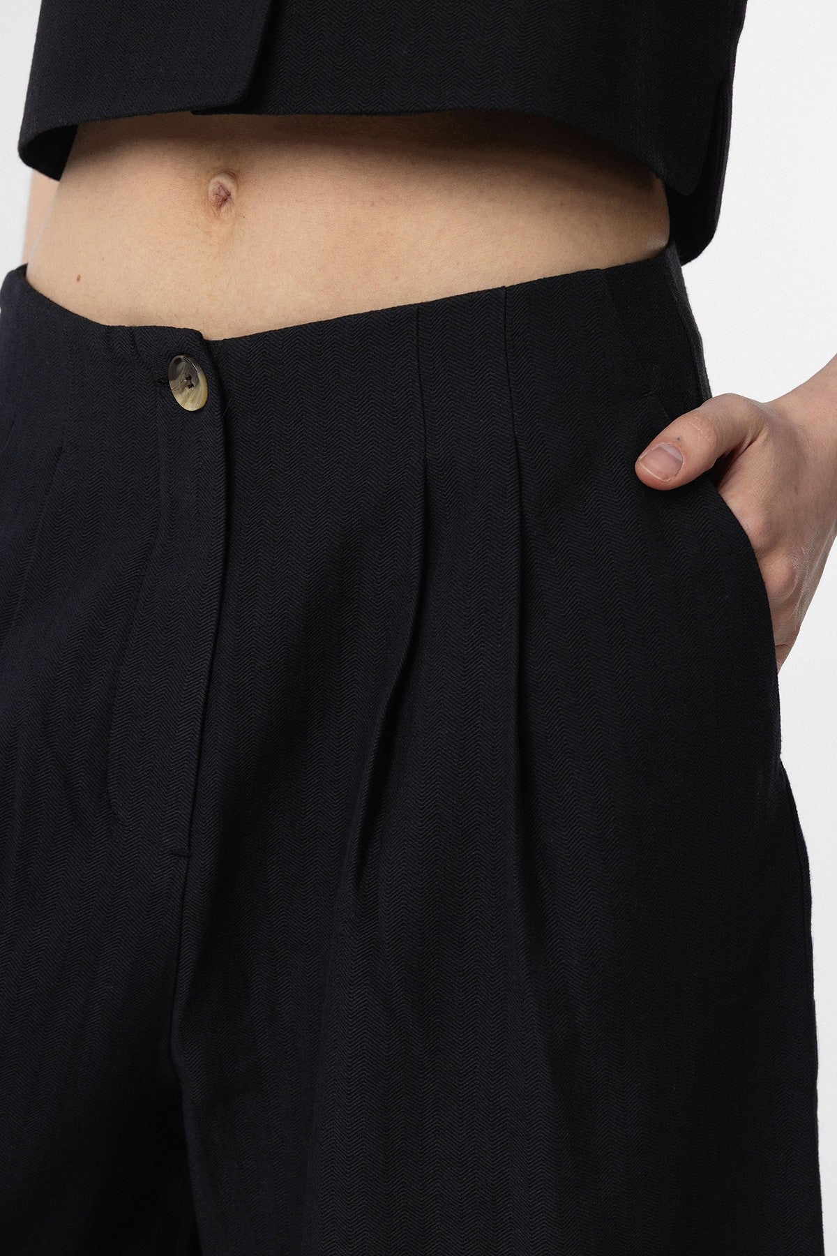 Antioch Keten Karışımlı Kadın Culotte Pantolon