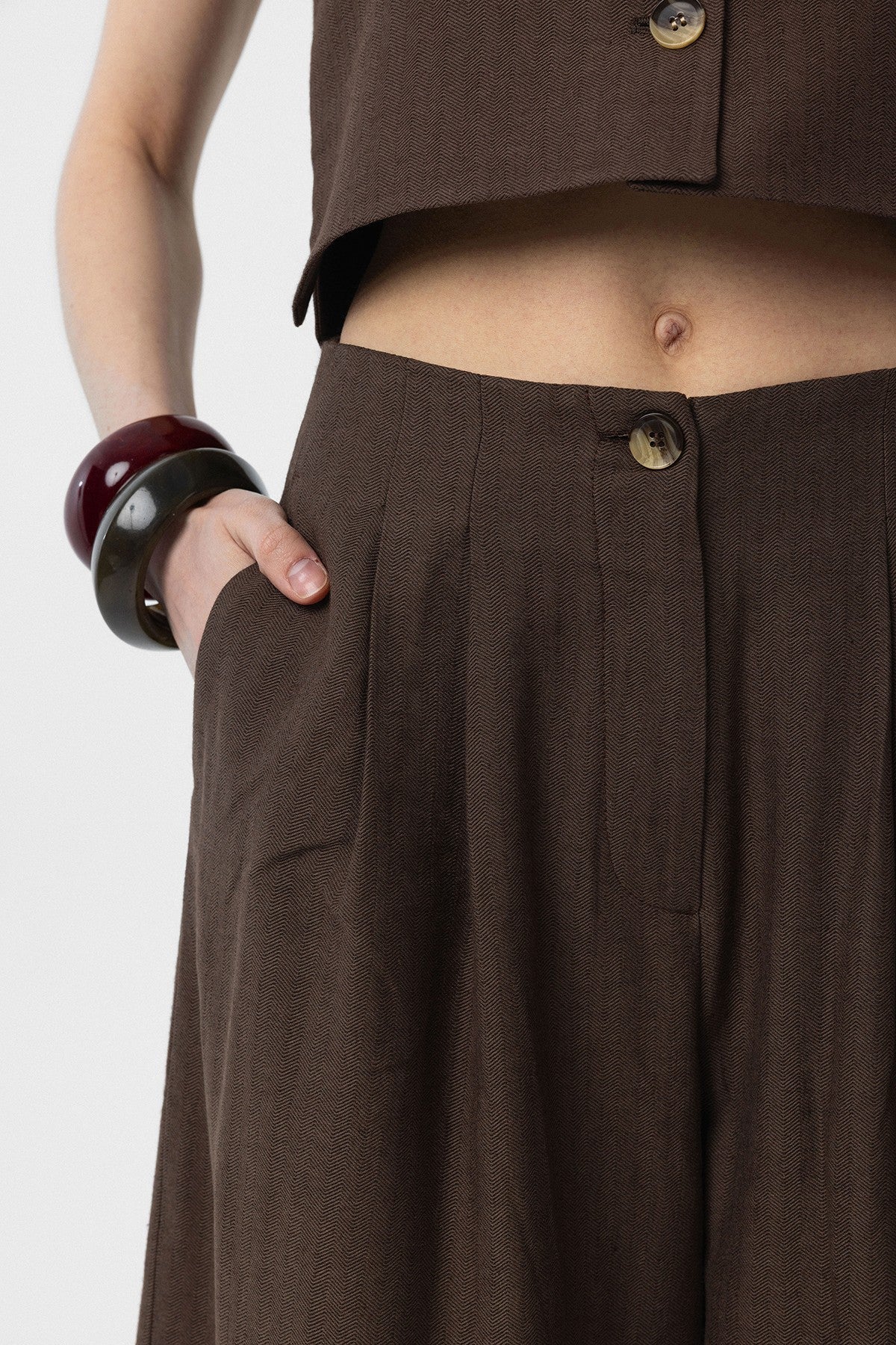 Antioch Keten Karışımlı Kadın Culotte Pantolon
