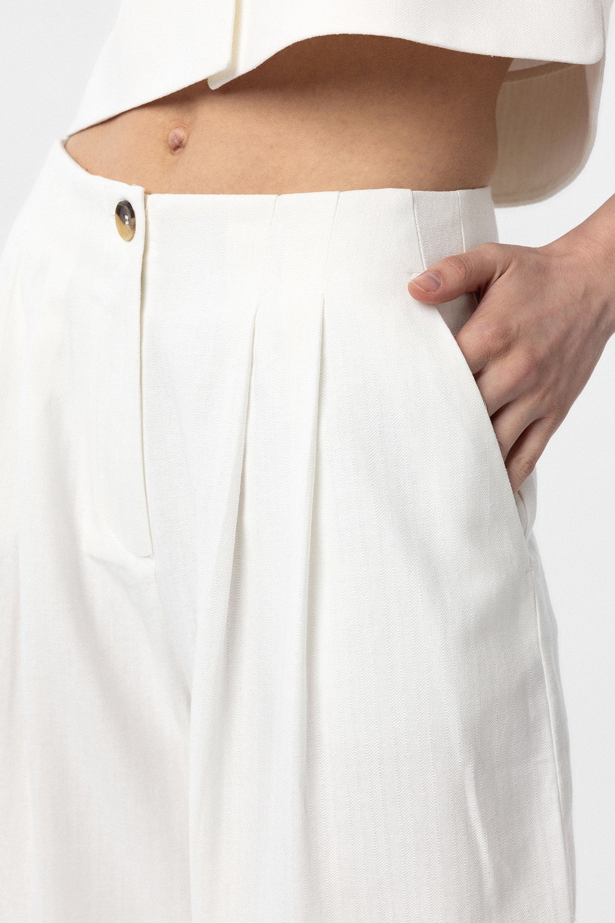 Antioch Keten Karışımlı Kadın Culotte Pantolon