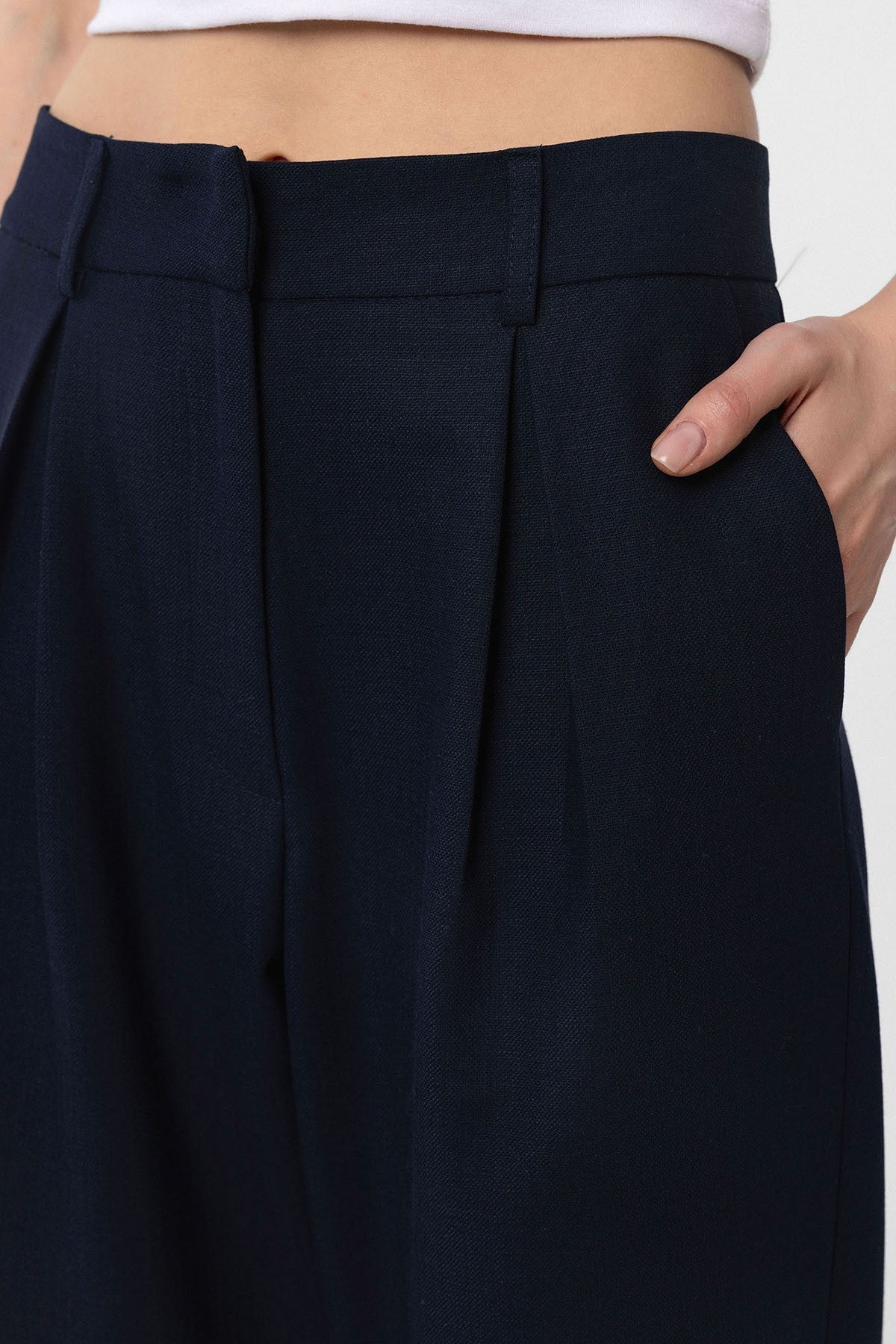 Antioch Pilili Soft Bilek Boyu Kadın Pantolon