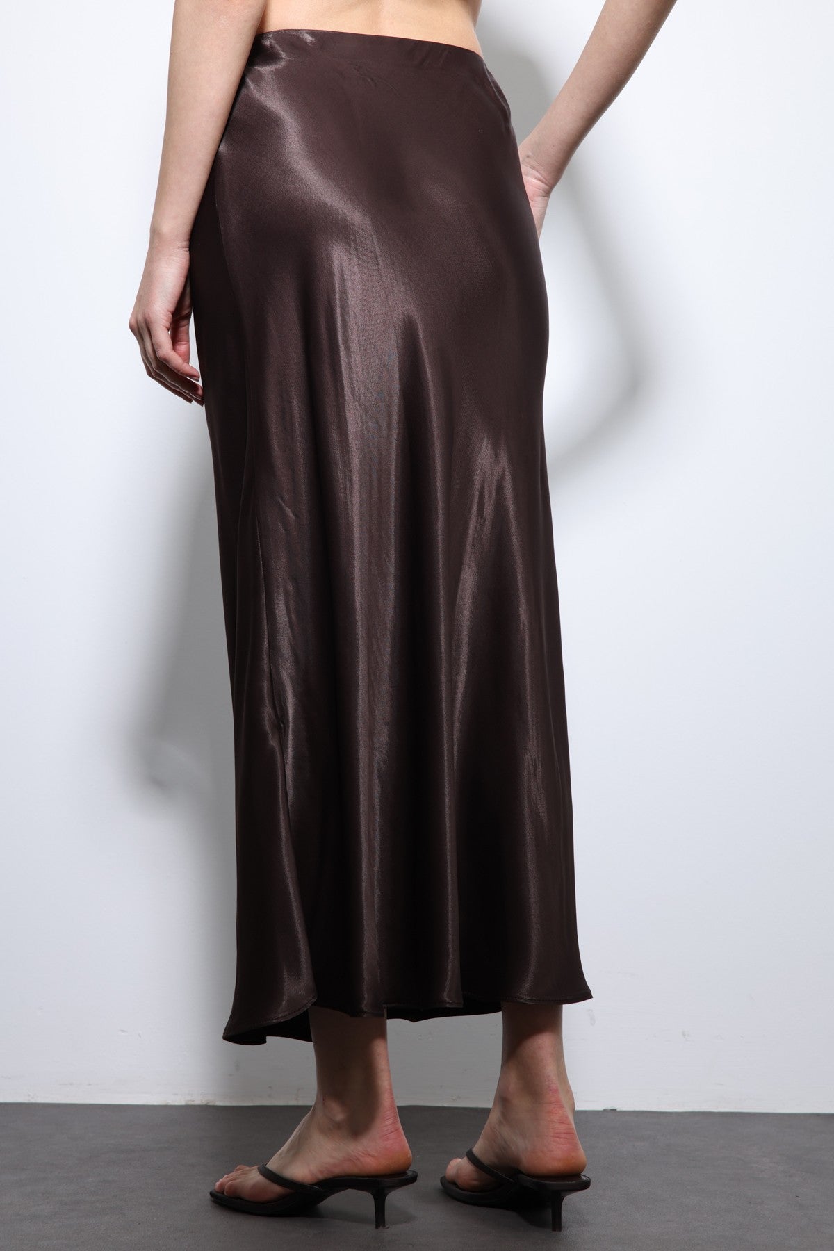 Antioch Saten Midi Etek