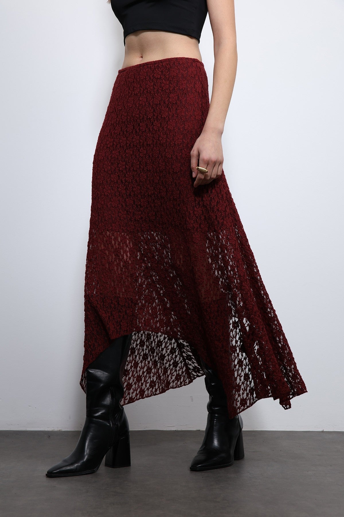 Antioch Dantel Midi Etek