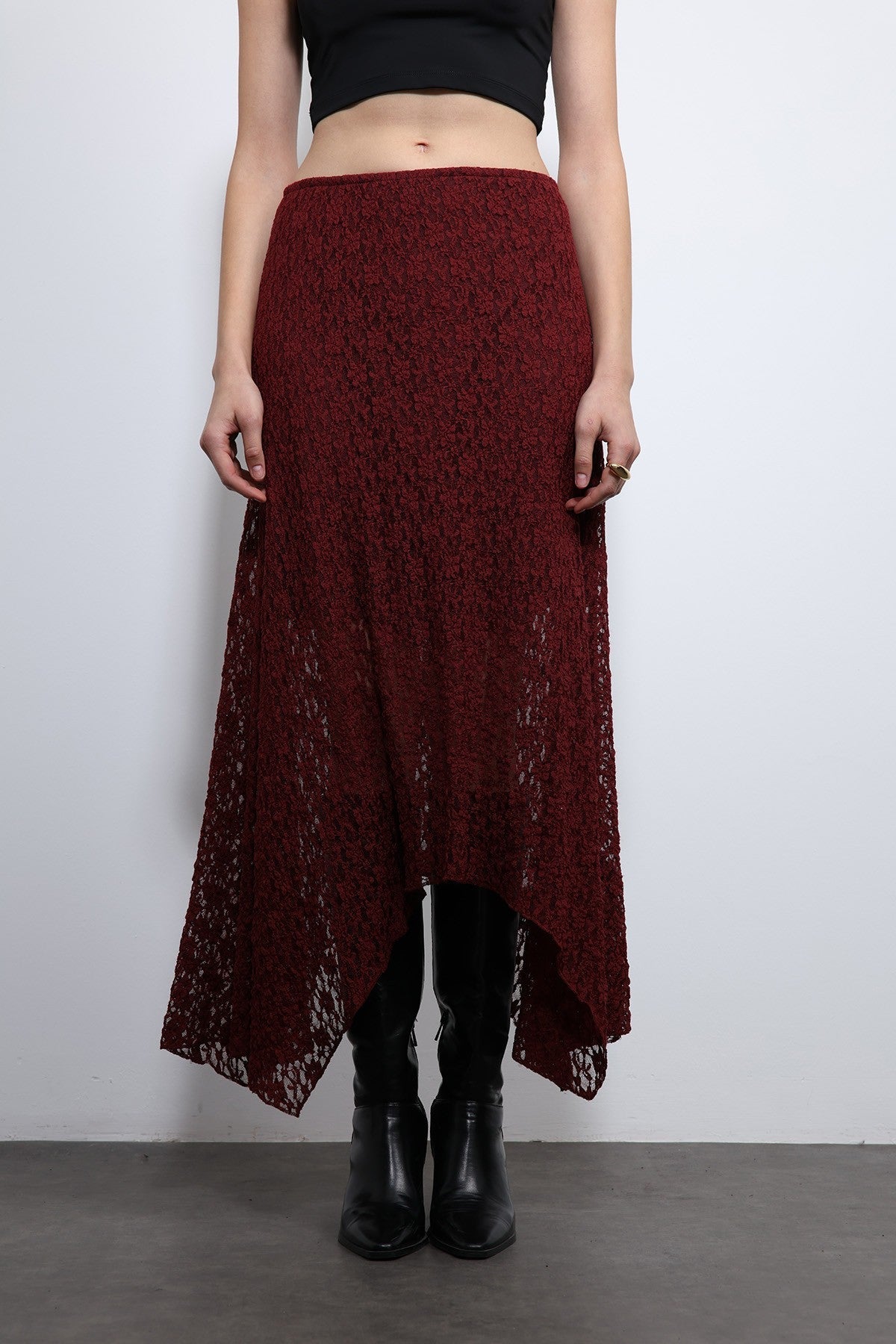 Antioch Dantel Midi Etek