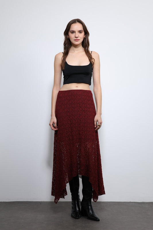 Antioch Dantel Midi Etek