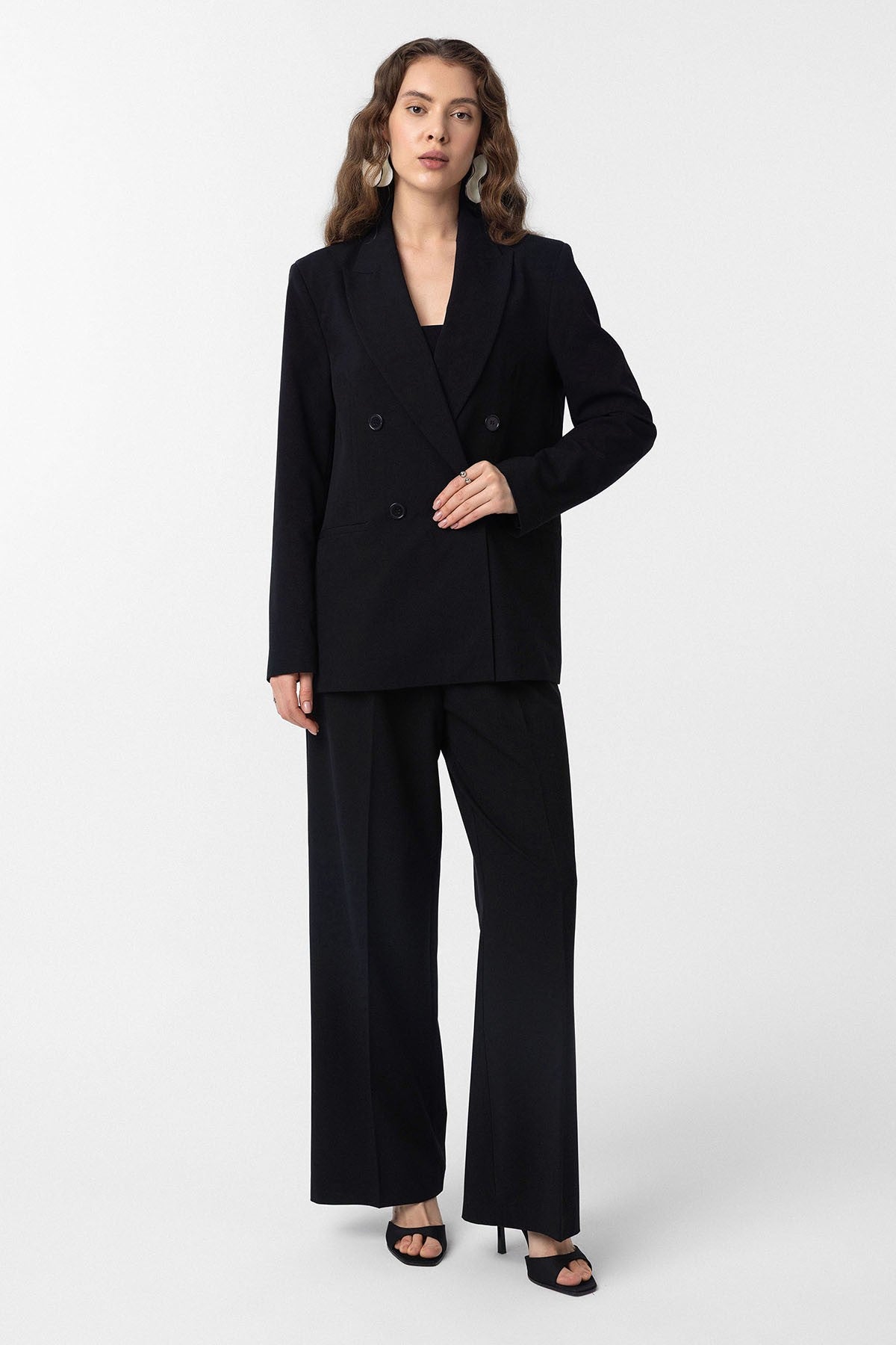 Antioch Regular Fit Kruvaze Kadın Blazer Ceket