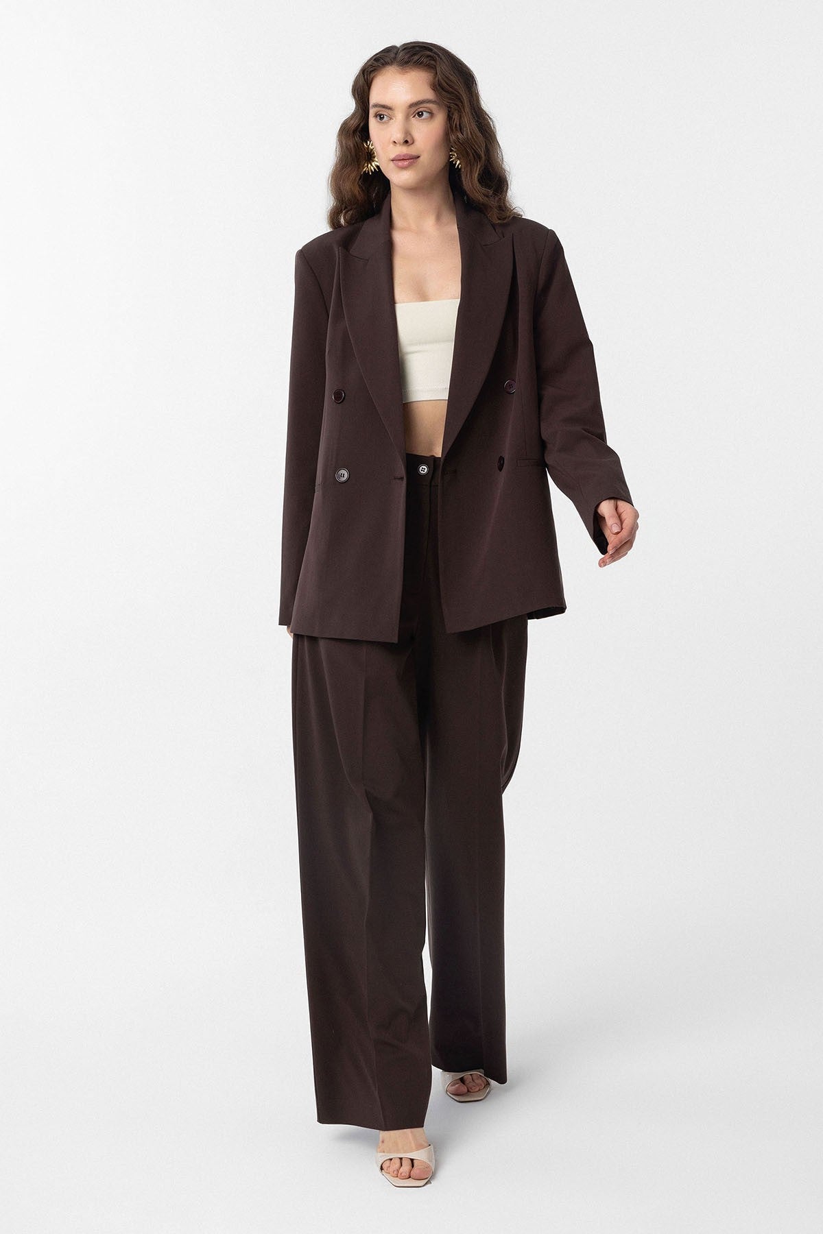 Antioch Regular Fit Kruvaze Kadın Blazer Ceket